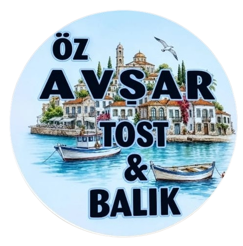 Öz Avşar Cunda Tost & Balık Logosu